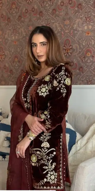 NSR 879 Mahendi Faux Georgette Salwar Suit with Embroidery Work. Available at ₹2399 only. Delivery 4-6 Working Days. Shop now. | Lehenga, Bollywood Lehenga, Creative Lehenga, Designer Lehenga, Embroidered Lehenga, Party Wear Lehenga