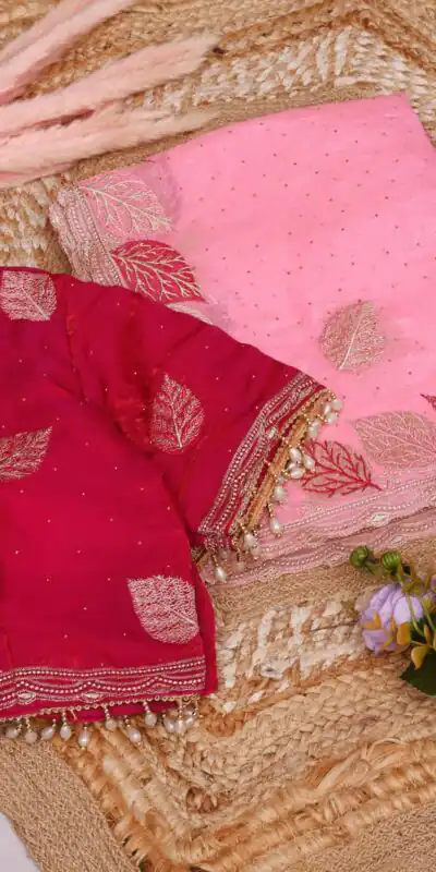 SC 1005 Pink in Soft fandy Silk Embroidery Work & Lace Work Saree . Available at ₹2499 only. Delivery 4-6 Working Days. Shop now. | Designer Sarees, Embroidered Sarees, Sarees, Bollywood Sarees, Creative Sarees, Ethnic Saree, Modern Digital sarees, Party Wear Sarees