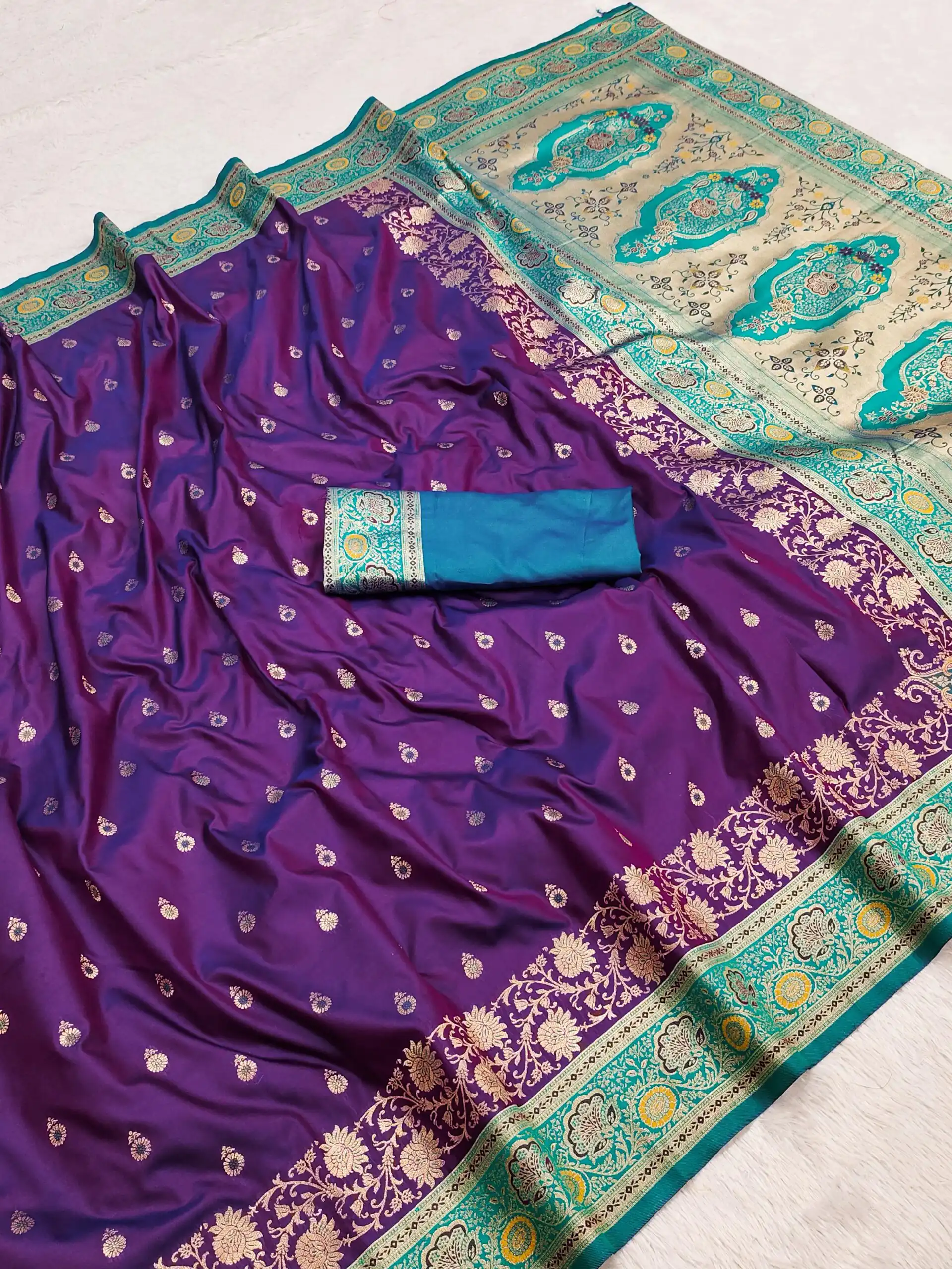 MB 3315 Purple Color Banarasi Silk Gold Zari Border Saree . Wedding, Party, Festive, Available at ₹2049 only. Delivery 4-6 Working Days. Shop now. | Designer Sarees, Designer Sarees, Embroidered Sarees, Sarees, Bollywood Sarees, Creative Sarees, Designer Sarees, Embroidered Sarees, Ethnic Saree, Modern Digital sarees, Party Wear Sarees