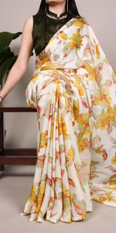 YNF 7008 Yellow Satin Silk Saree Perfect for Wedding, Party, Festival Celebrations, Temple Visit, Ethnic Day – . Affordable Price ₹1849. Delivery 4-6 | Designer Sarees, Embroidered Sarees, Sarees, Bollywood Sarees, Creative Sarees, Ethnic Saree, Modern Digital sarees, Party Wear Sarees