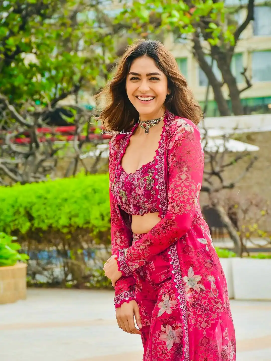 Pink Tubby Silk Digital Print Embroidery Salwar Suit - Image 3