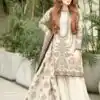 Off White Crush Georgette Sequence Work Salwar Suit