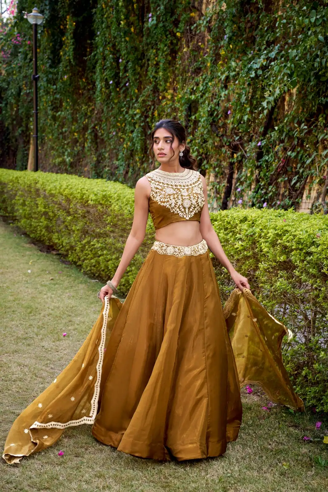 Mastered Chanda Silk Sequins Work Lehenga Choli - Image 2
