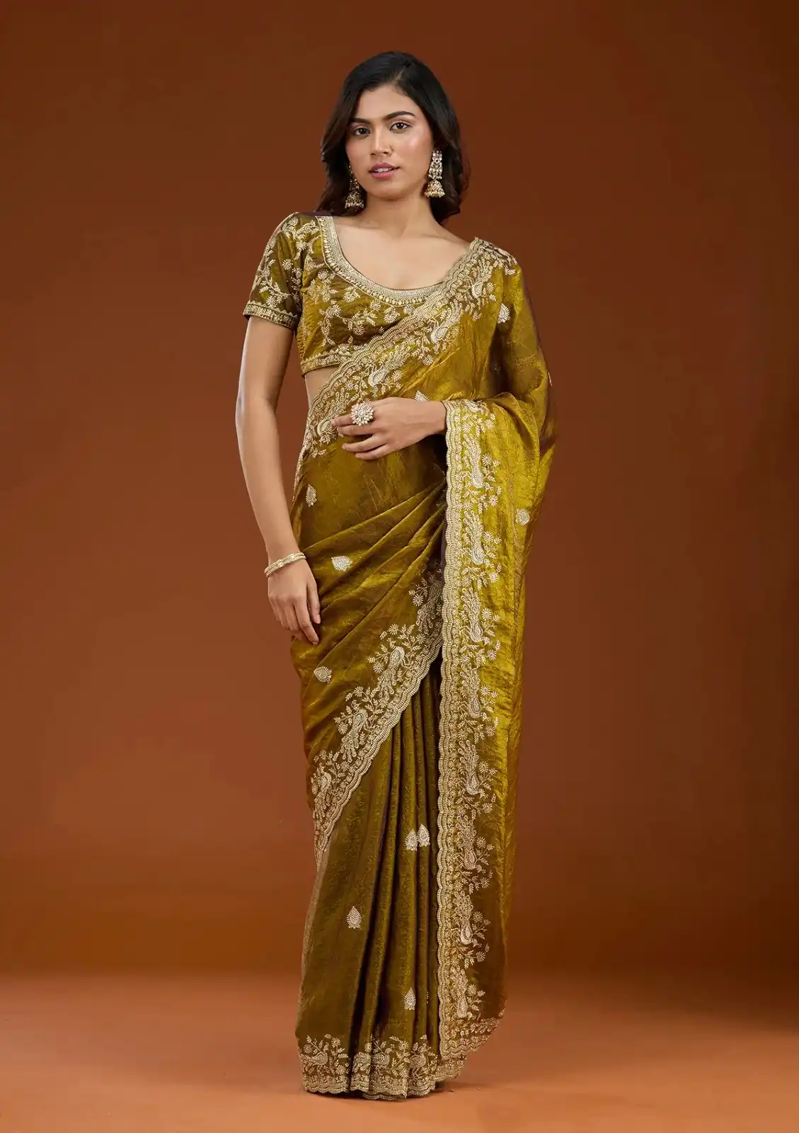 E BT 438 Mustard in Fandy Satin Silk mbroidery Work & Zari Work Saree. Special Price ₹1949. Delivery 4-6 Working Days. Shop now. | Designer Sarees, Embroidered Sarees, Sarees, Bollywood Sarees, Creative Sarees, Ethnic Saree, Modern Digital sarees, Party Wear Sarees