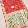 MB 389 Orange Soft Paithani Silk Saree with Lace Work & Zari Work. Affordable Price ₹2049. Delivery 4-6 Working Days. Shop now. | Designer Sarees, Embroidered Sarees, Sarees, Bollywood Sarees, Creative Sarees, Ethnic Saree, Modern Digital sarees, Party Wear Sarees