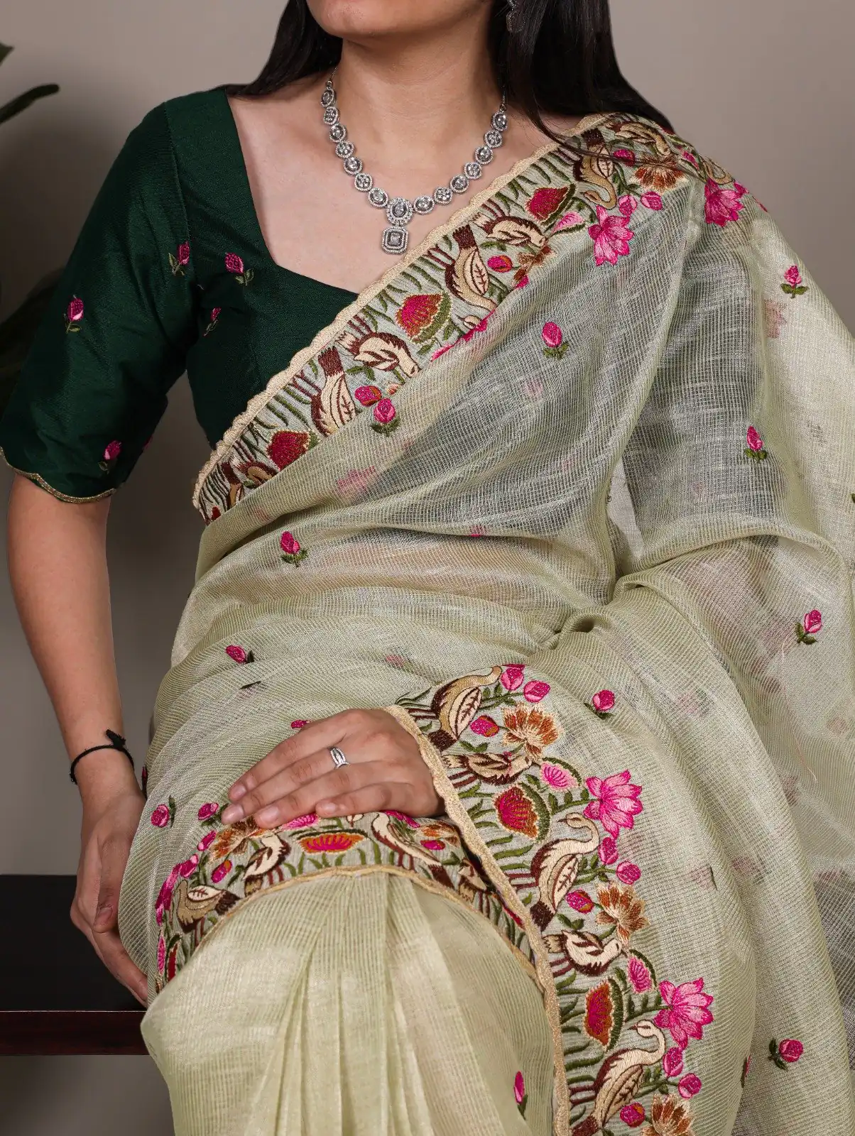 YNF 7400 Pista Zari Kota Tissue Saree Perfect for Wedding, Party, Mehendi, Housewarming, Haldi – . Special Price ₹3299. Delivery 4-6 Working Days. | Designer Sarees, Sarees, Bollywood Sarees, Creative Sarees, Embroidered Sarees, Ethnic Saree, Modern Digital sarees, Party Wear Sarees