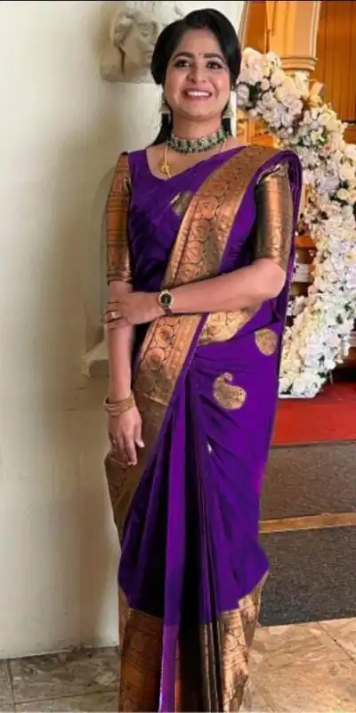 KPR 145 Purple Soft Lichi Silk Jacquard Work All Over Saree for Wedding, Party, Family Gatherings,, Pongal Introductory Price ₹1299. Delivery 4-6 Worki | Designer Sarees, Embroidered Sarees, Sarees, Bollywood Sarees, Creative Sarees, Ethnic Saree, Modern Digital sarees, Party Wear Sarees