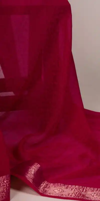 YNF 7911 Red Poly Shimmer Saree Perfect for Wedding, Party, Ganesh Chaturthi, Bridal Wear, Temple Visit –. Available at ₹1499 only. Delivery 4-6 Workin | Designer Sarees, Sarees, Bollywood Sarees, Creative Sarees, Embroidered Sarees, Ethnic Saree, Modern Digital sarees, Party Wear Sarees