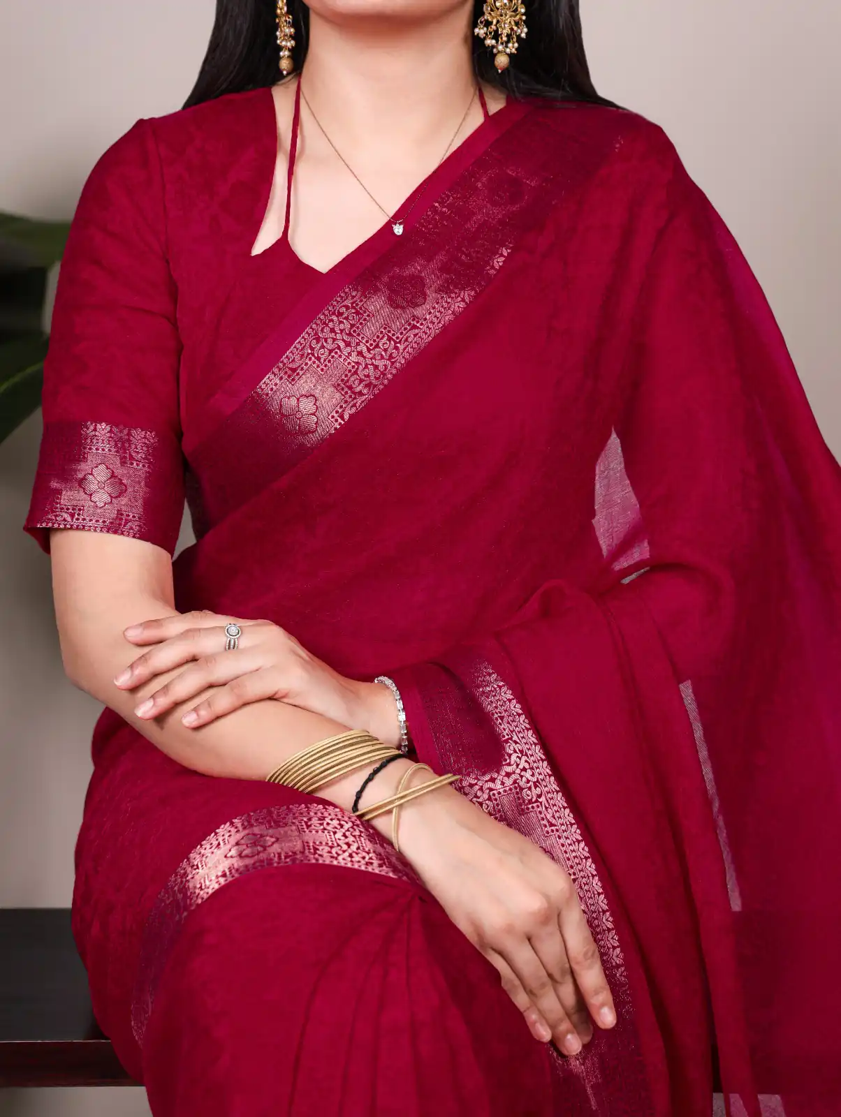 YNF 7911 Red Poly Shimmer Saree Perfect for Wedding, Party, Ganesh Chaturthi, Bridal Wear, Temple Visit –. Available at ₹1499 only. Delivery 4-6 Workin | Designer Sarees, Sarees, Bollywood Sarees, Creative Sarees, Embroidered Sarees, Ethnic Saree, Modern Digital sarees, Party Wear Sarees