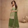 Mahendi Chinon Sequence Work Salwar Suit