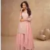 Baby Pink Chinon Sequence Work Salwar Suit